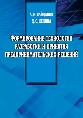 Д. Кенина, А. Байдаков Формирование технологии разработки и принятия предпринимательских решений