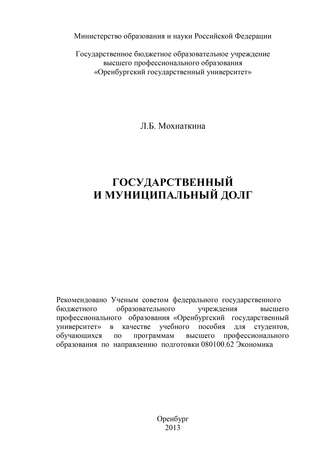 Лейла Мохнаткина, Государственный и муниципальный долг