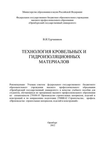 Владимир Турчанинов, Технология кровельных и гидроизоляционных материалов
