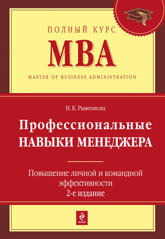 Ирина Рыженкова, Профессиональные навыки менеджера. Повышение личной и командной эффективности