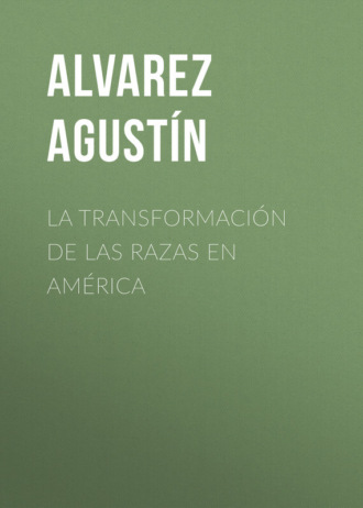 Agustín Alvarez, La transformación de las razas en América