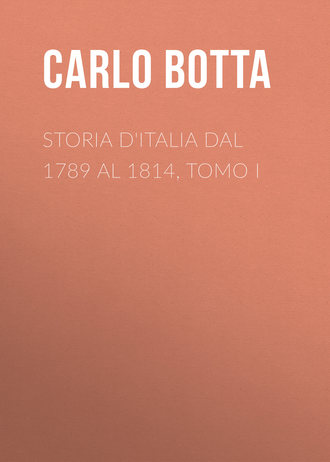 Carlo Botta, Storia d'Italia dal 1789 al 1814, tomo I