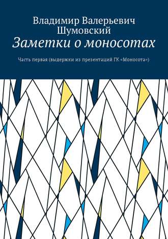 Владимир Шумовский, Заметки о моносотах. Часть первая (выдержки из презентаций ГК «Моносота»)