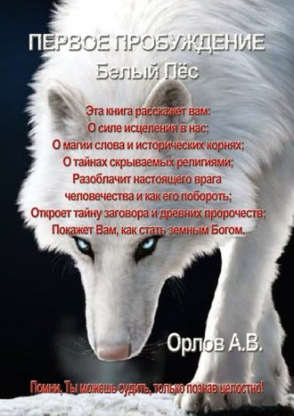 Антон Орлов, Первое Пробуждение. Белый пес. Помни, Ты можешь судить, только познав целостно!