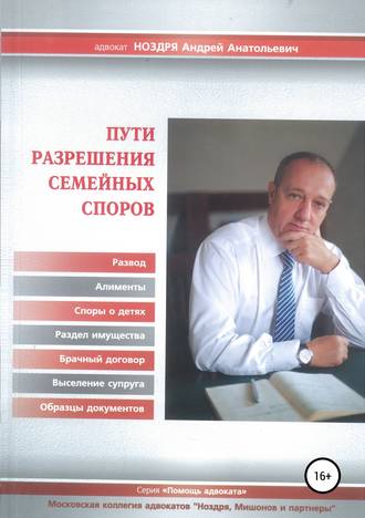 Андрей Ноздря, Пути разрешения семейных споров