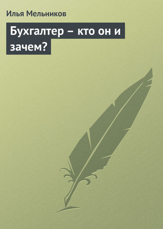 Илья Мельников, Бухгалтер – кто он и зачем?