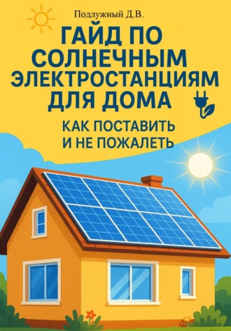 Гайд по солнечным электростанциям для дома. Как поставить и не пожалеть Дмитрий Подлужный, Гайд по солнечным электростанциям для дома. Как поставить и не пожалеть